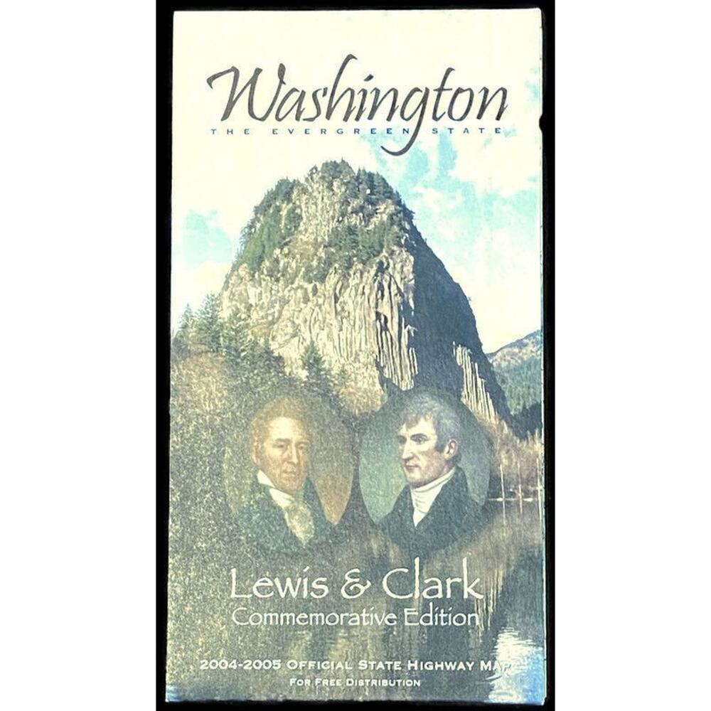 Official Washington State Map 2004 Ephemera Travel Trip Vacation Tourism Auto